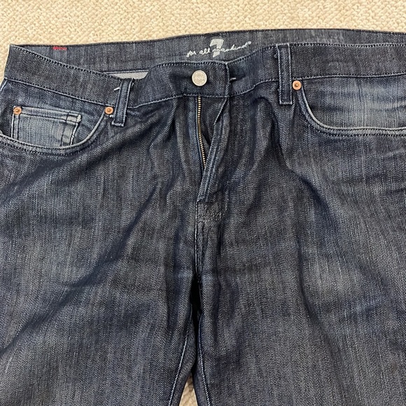 7 for all mankind BOOTCUT dark denim jeans 38/35 - Picture 6 of 12